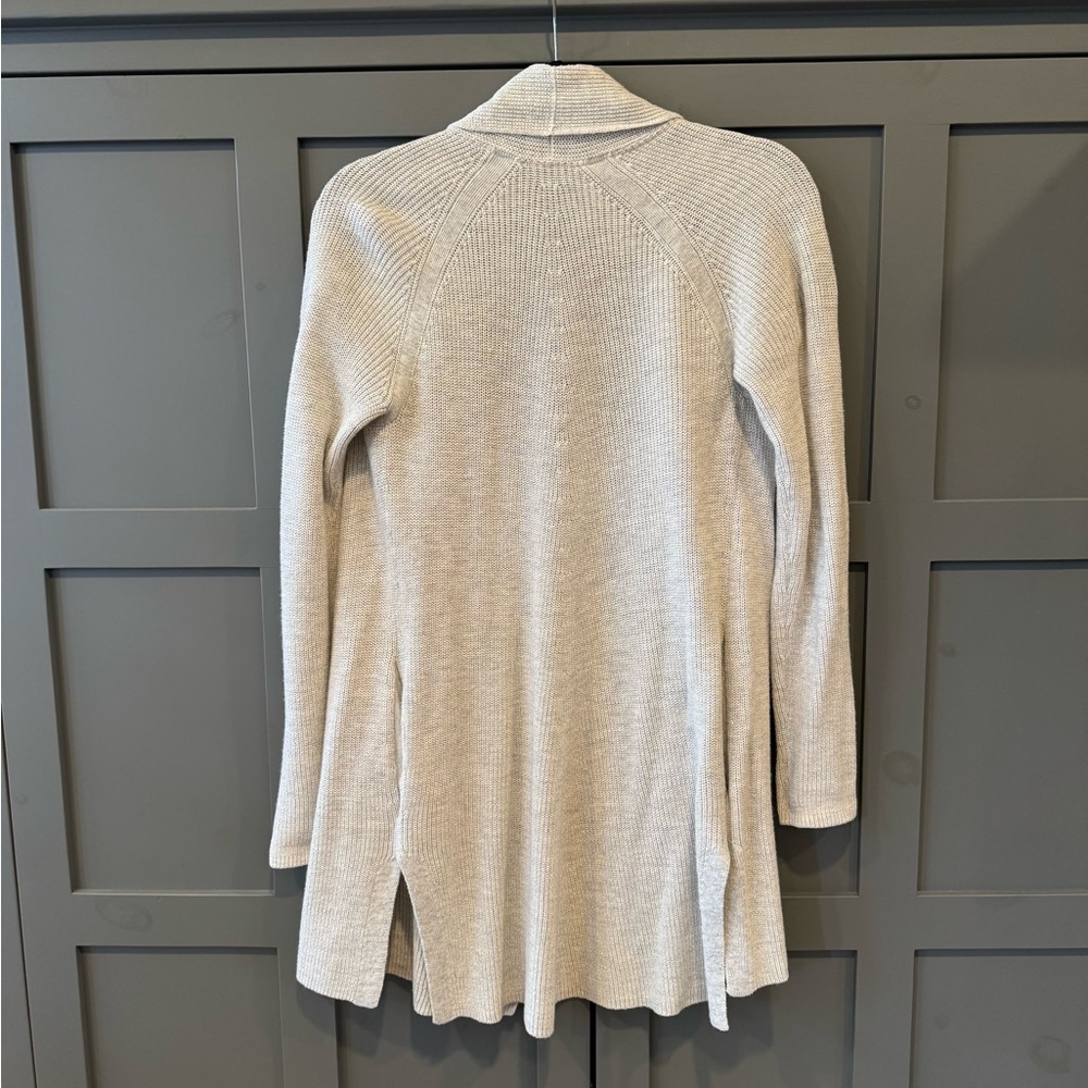 Athleta light heather grey open swing travel/ lounge cardigan/jacket - Picture 5 of 11